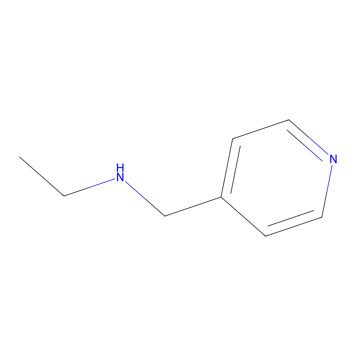 N-Ethylpyridine-4-methylamine molecular structure, CAS 33403-97-3