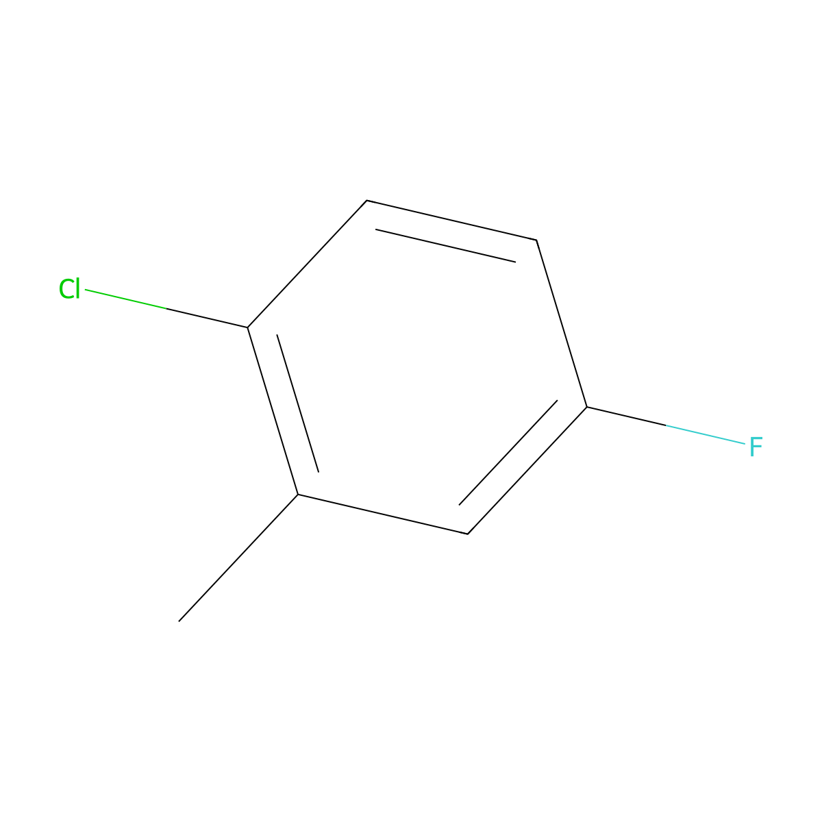 2-Chloro-5-fluorotoluene molecular structure, CAS 33406-96-1