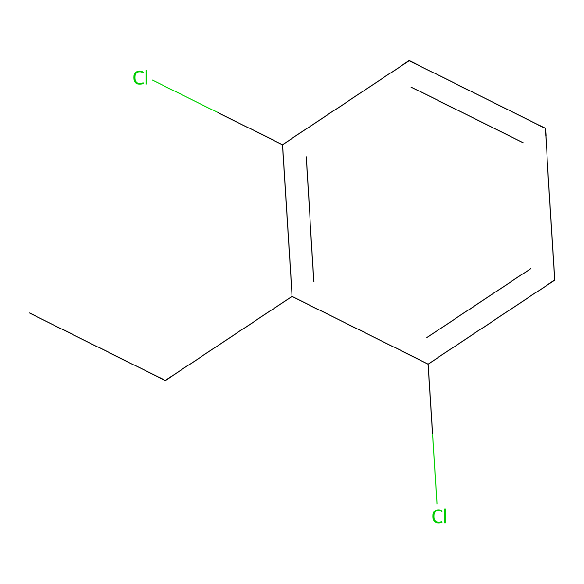2,6-Dichloroethylbenzene molecular structure, CAS 33407-02-2