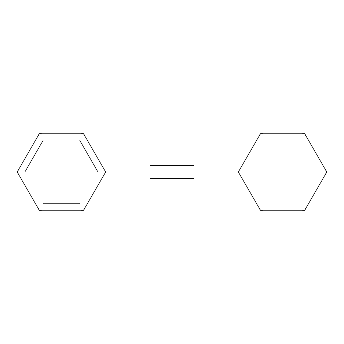 (Cyclohexylethynyl)benzene molecular structure, CAS 33414-83-4