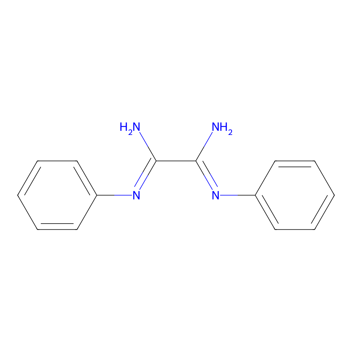 (1z,2z)-n'1,n'2-Diphenylethanediimidamide molecular structure, CAS 33420-38-1