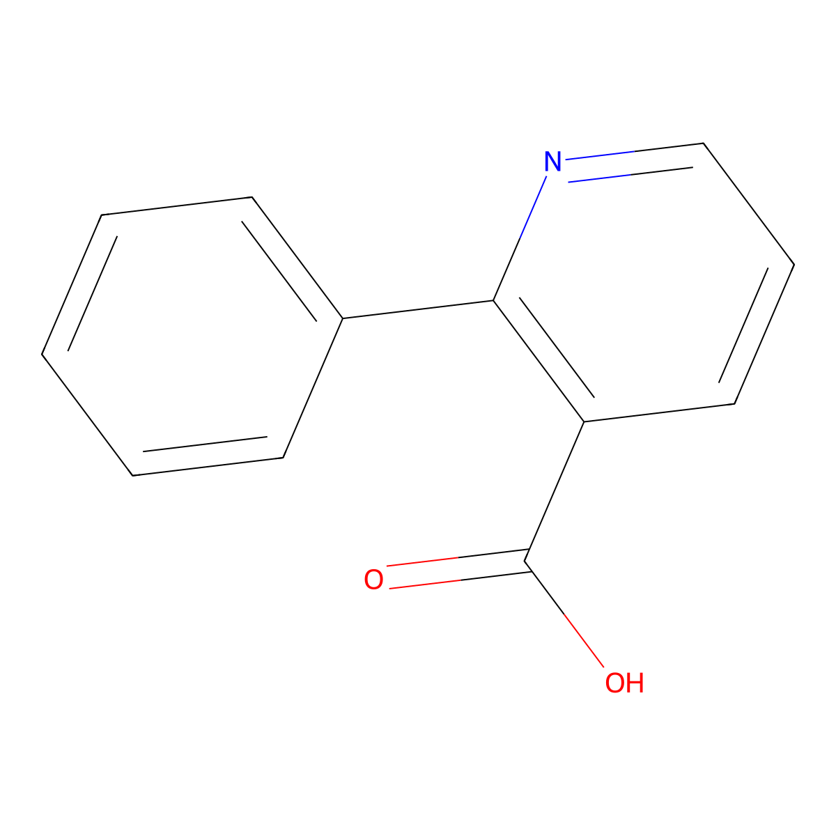 2-Phenylnicotinic acid molecular structure, CAS 33421-39-5
