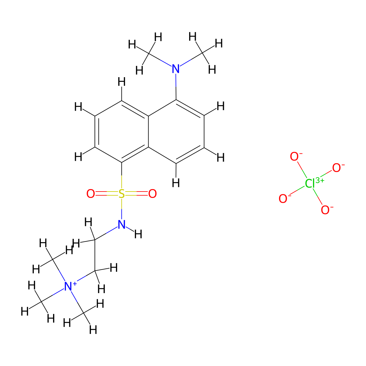 Dns-chol molecular structure, CAS 33423-98-2