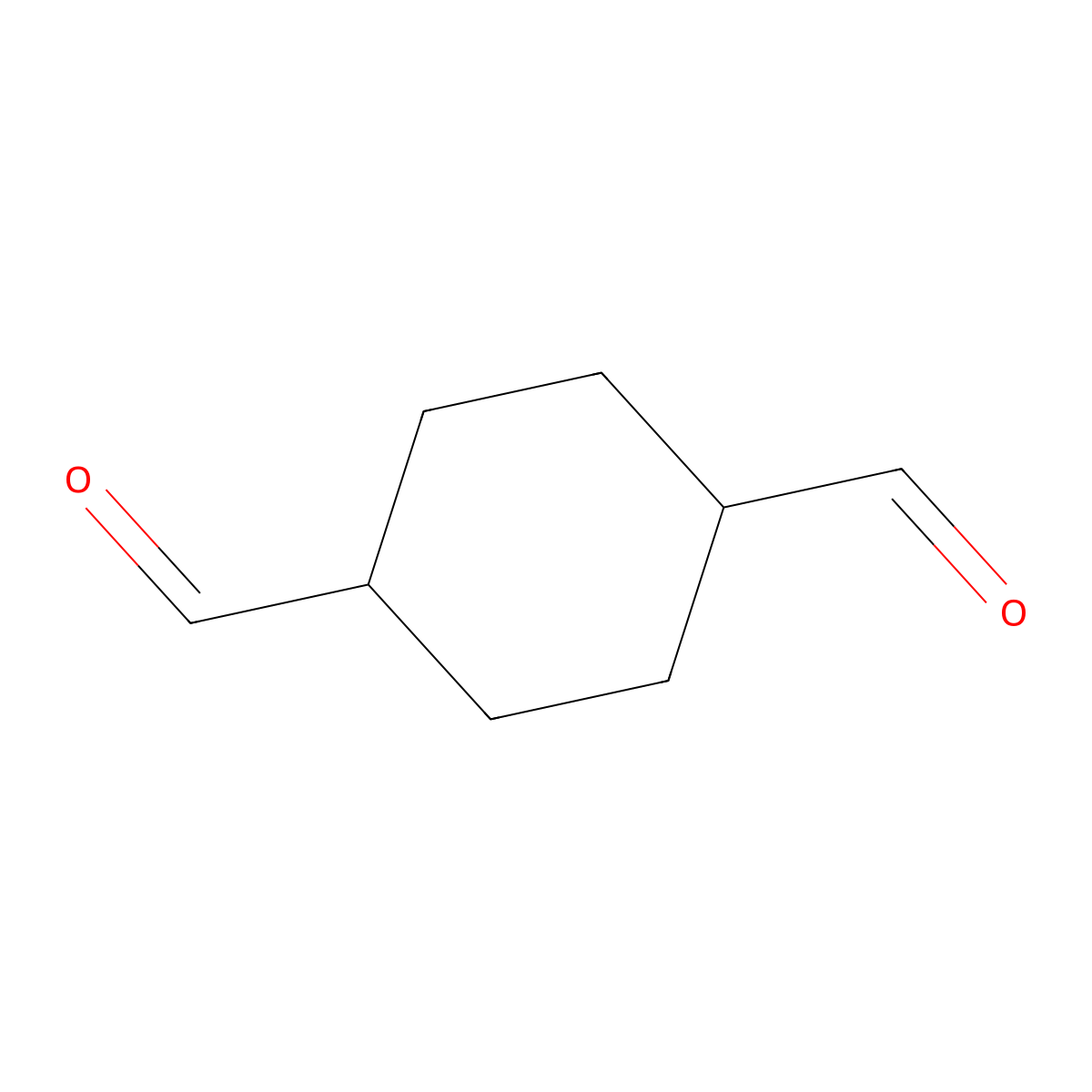 (cis,trans)-1,4-Cyclohexanedicarboxaldehyde molecular structure, CAS 33424-83-8