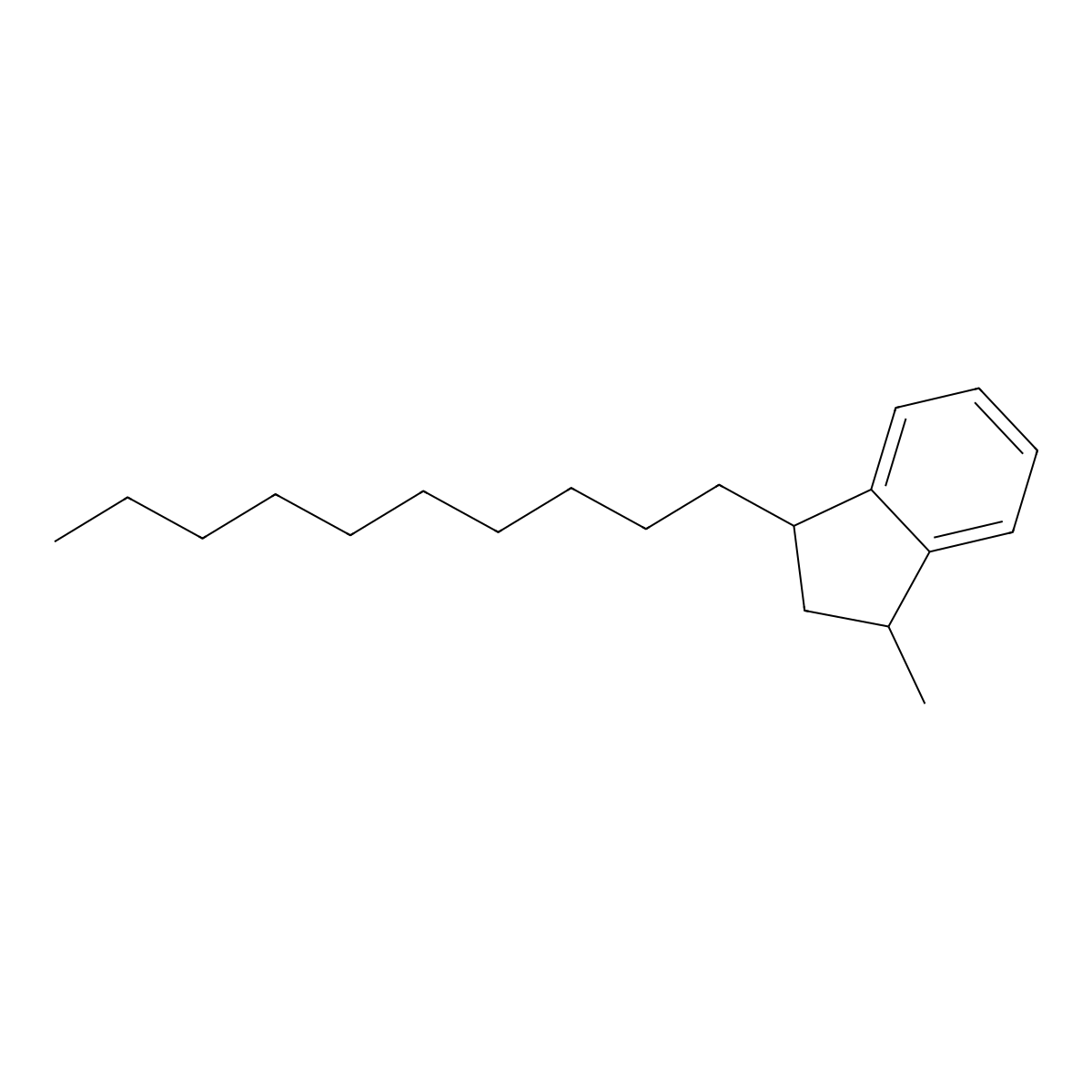 1-Decyl-3-methylindan molecular structure, CAS 33425-50-2