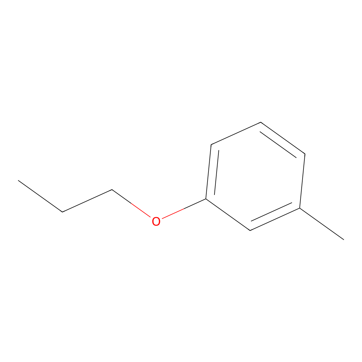 1-Methyl-3-propoxybenzene molecular structure, CAS 33426-65-2