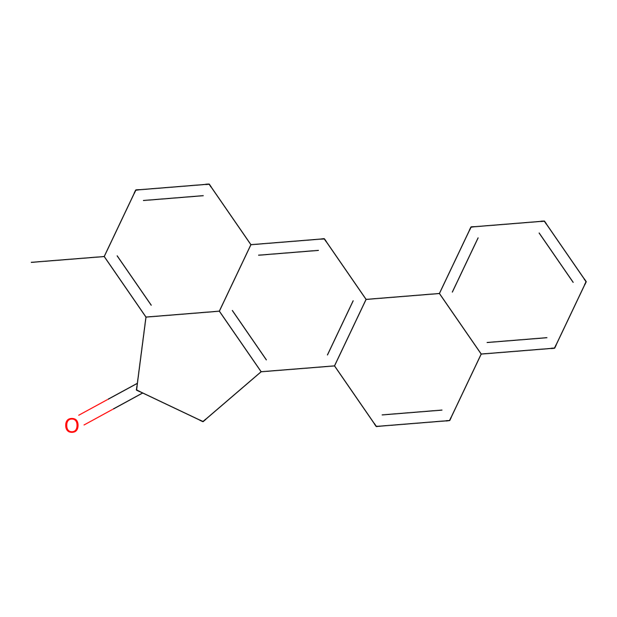 3-Methylbenz(j)aceanthrylen-2(1H)-one molecular structure, CAS 3343-08-6