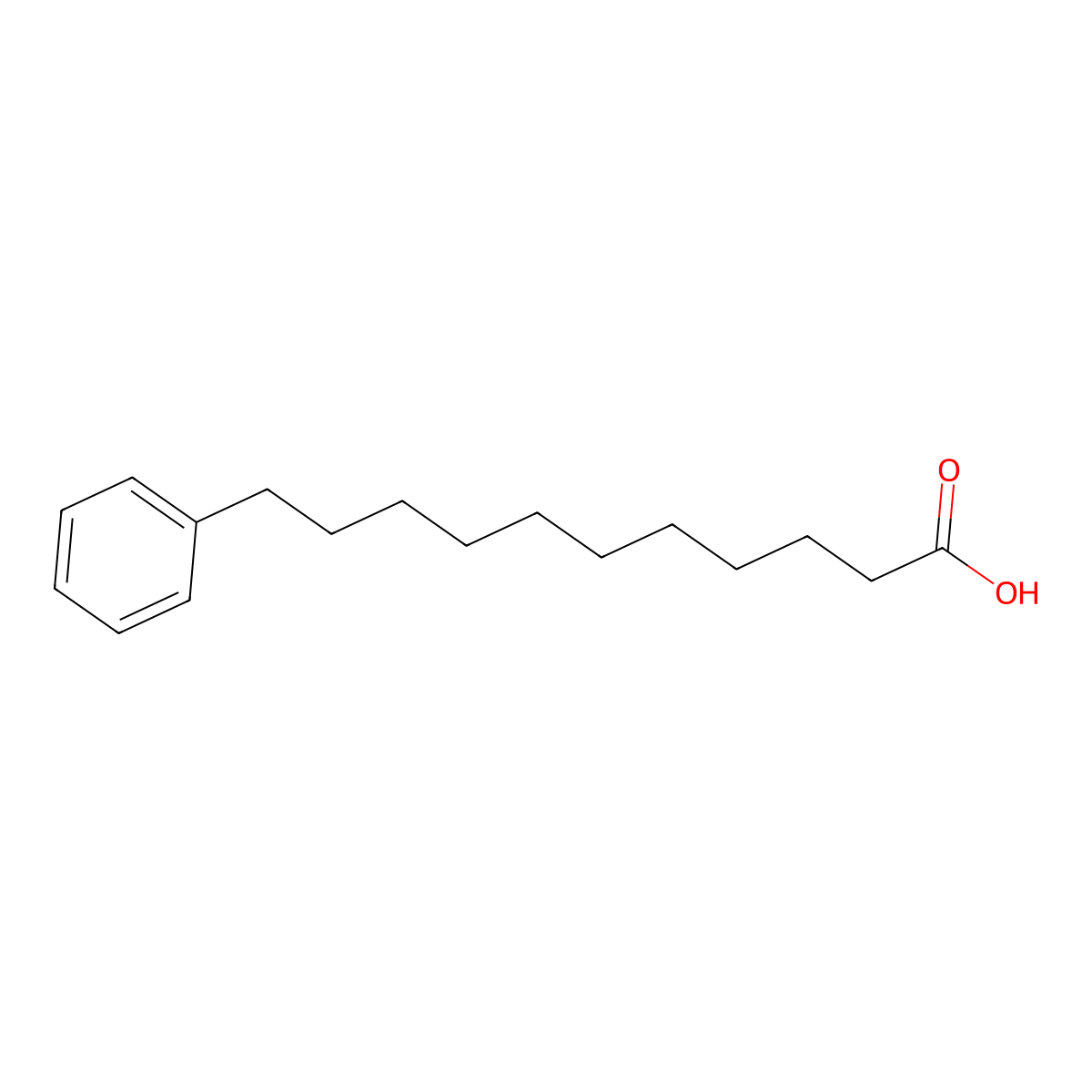 11-Phenylundecanoic acid molecular structure, CAS 3343-24-6