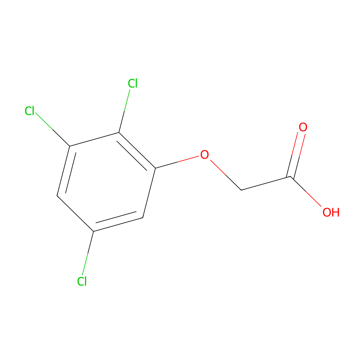 Acetic acid, (2,3,5-trichlorophenoxy)- molecular structure, CAS 33433-95-3