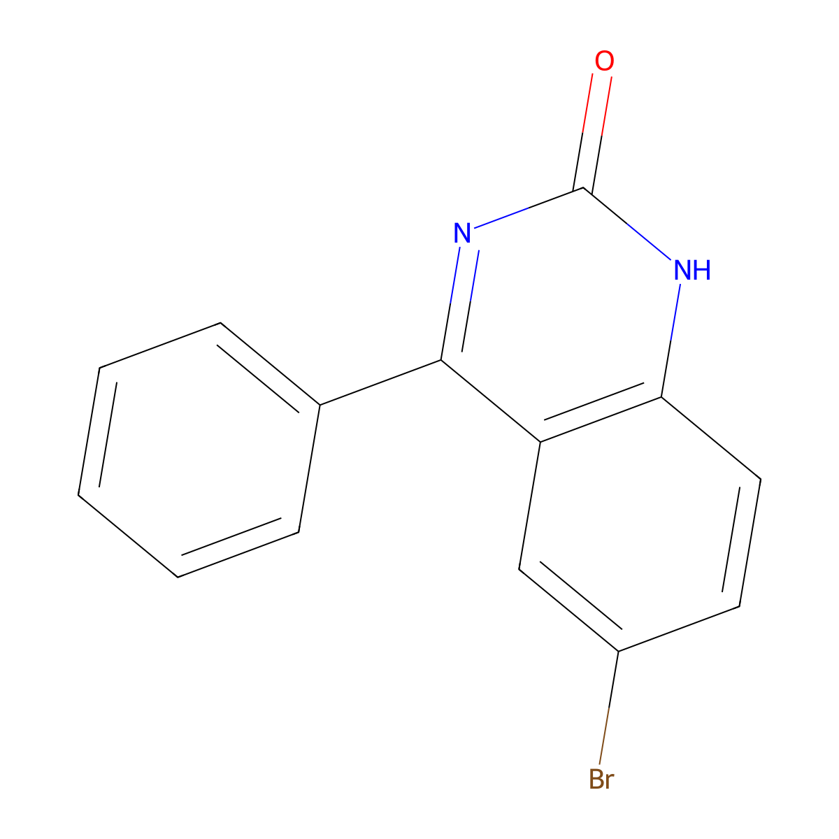 2(1H)-Quinazolinone, 6-bromo-4-phenyl- molecular structure, CAS 33443-53-7