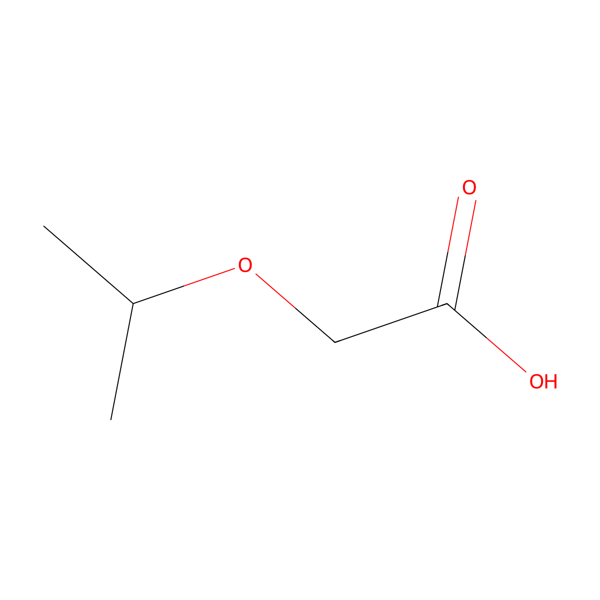2-(Propan-2-yloxy)acetic acid molecular structure, CAS 33445-07-7