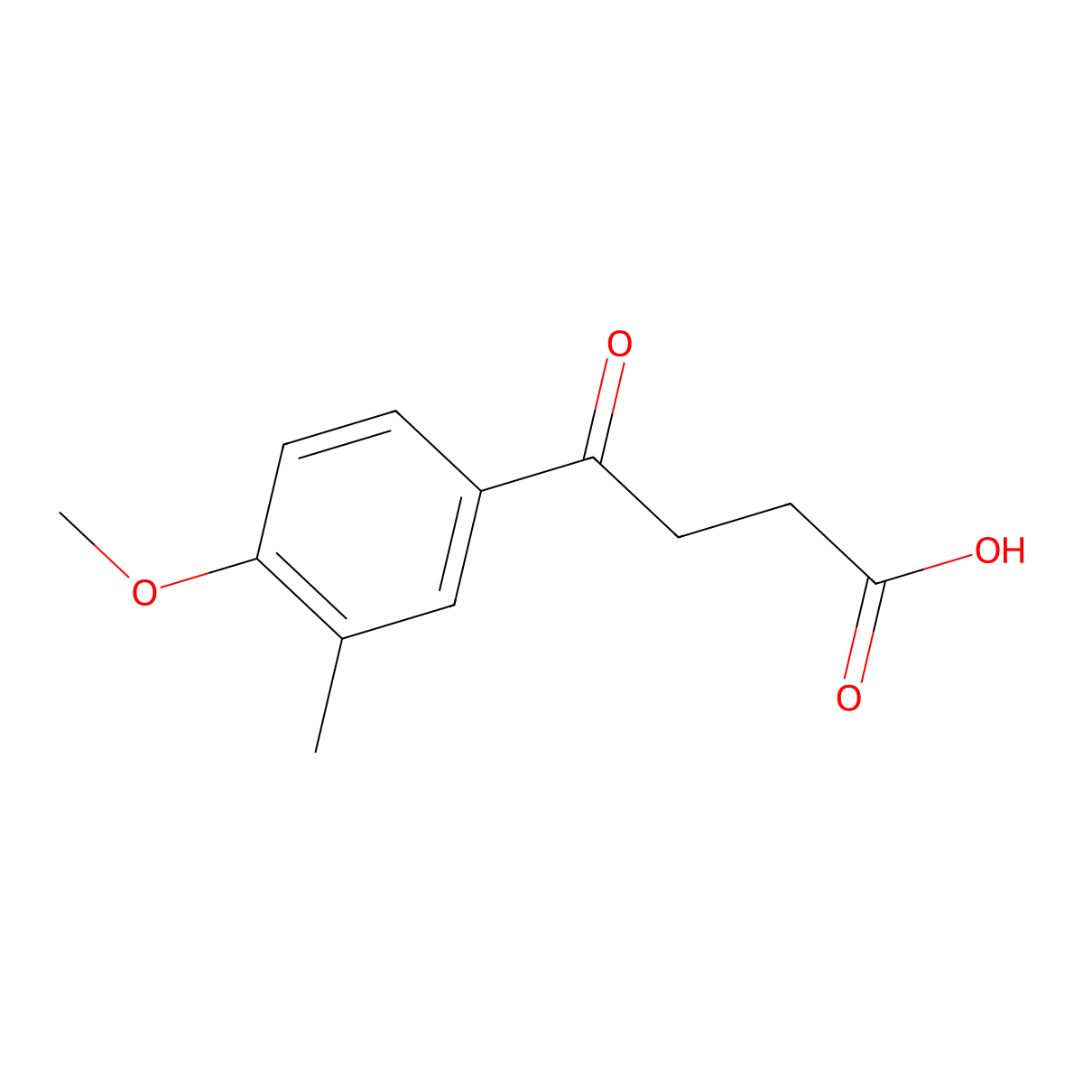 4-(4-Methoxy-3-methylphenyl)-4-oxobutanoic acid molecular structure, CAS 33446-14-9