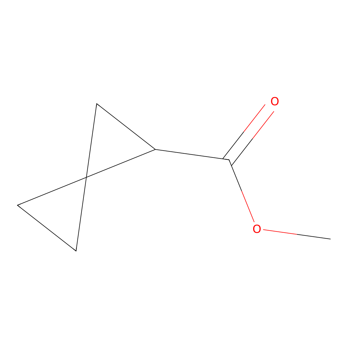 Methyl spiro[2.2]pentane-1-carboxylate molecular structure, CAS 33447-49-3