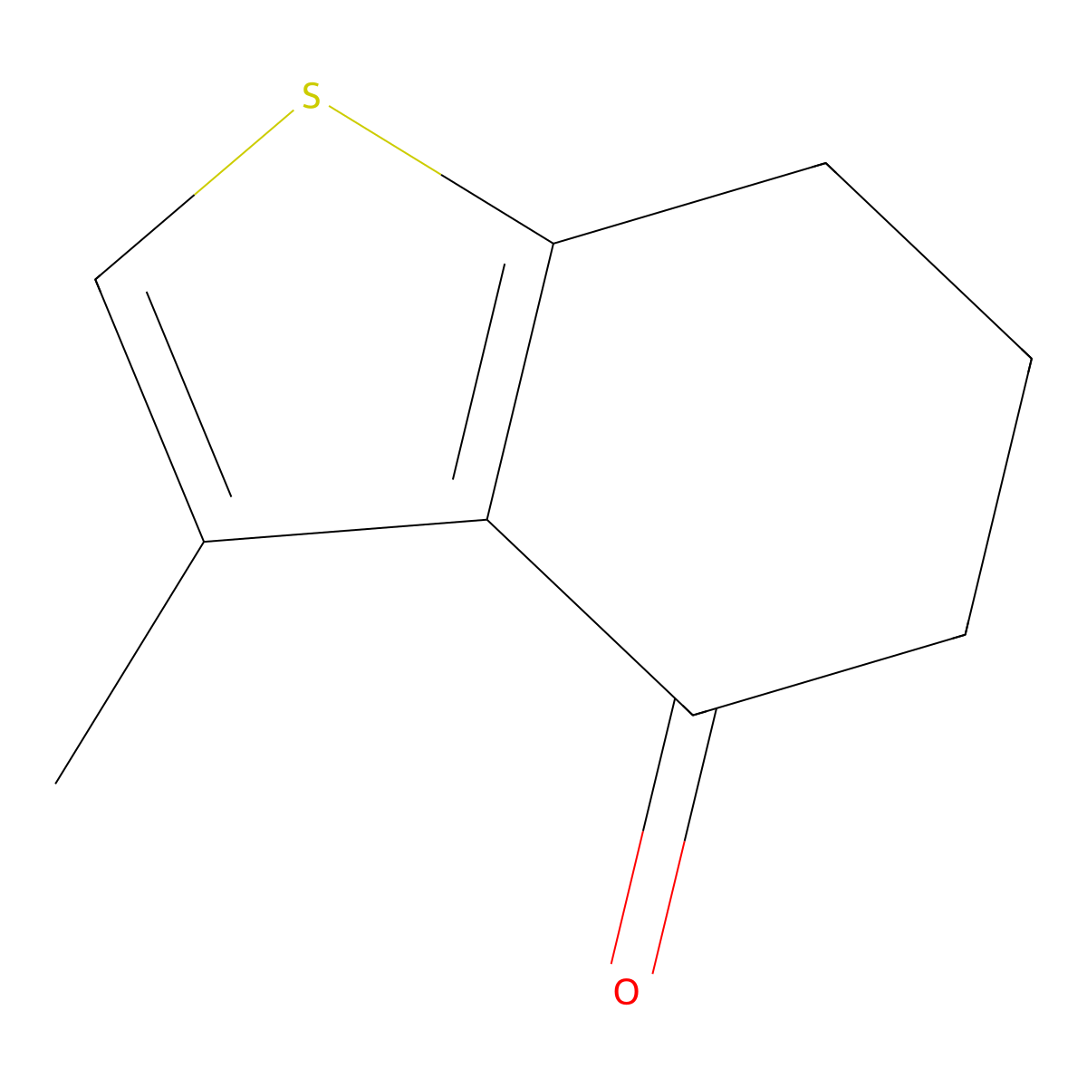 3-Methyl-6,7-dihydrobenzo[b]thiophen-4(5H)-one molecular structure, CAS 33449-56-8