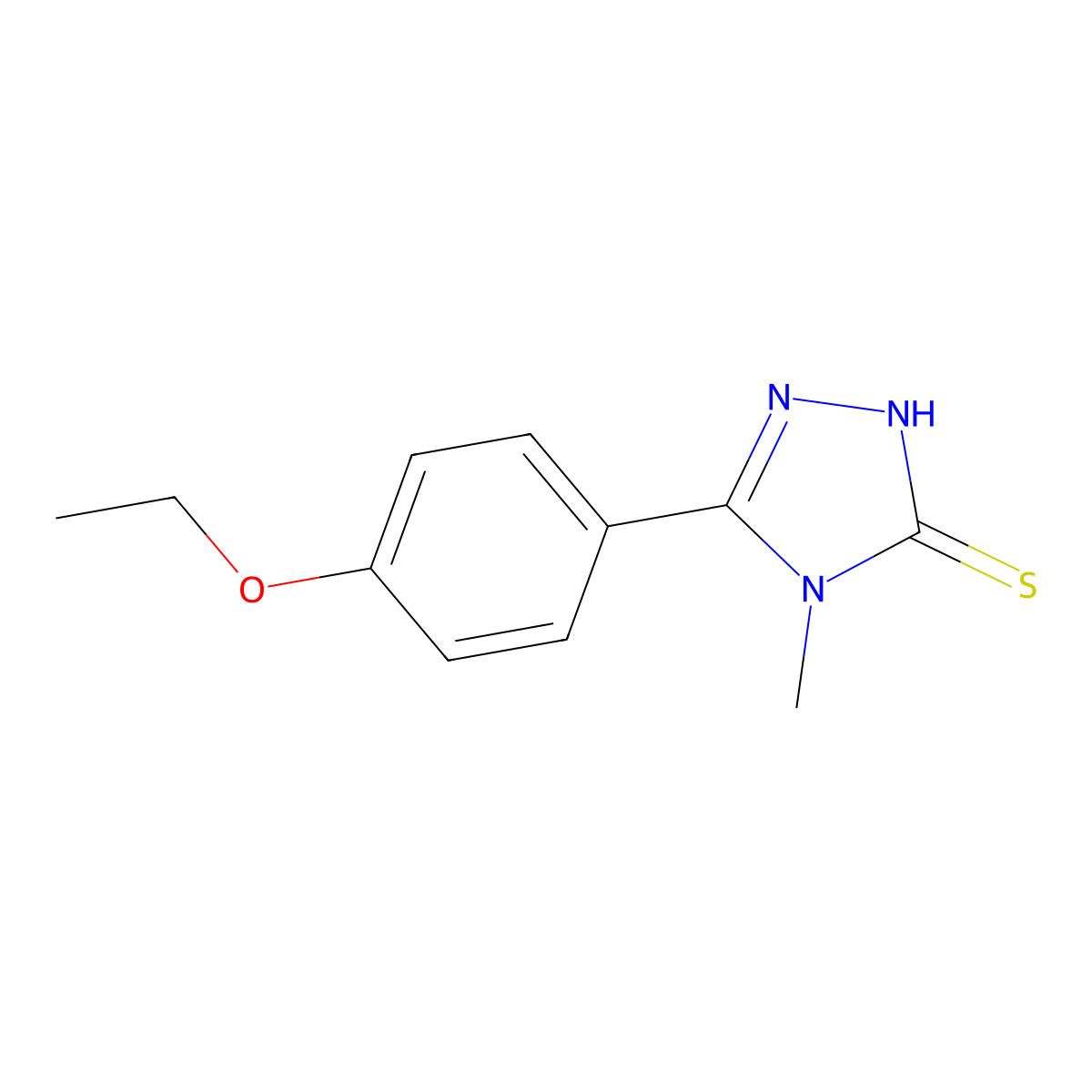 5-(4-ethoxyphenyl)-4-methyl-4H-1,2,4-triazole-3-thiol molecular structure, CAS 334497-06-2
