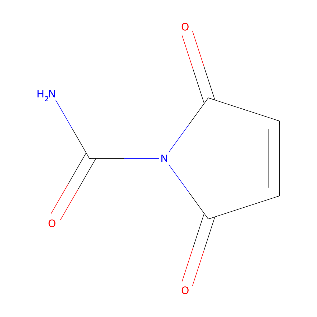 N-Carbamylmaleimide molecular structure, CAS 3345-50-4