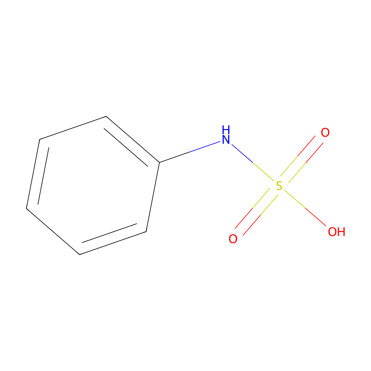 Phenylsulfamic acid molecular structure, CAS 3345-86-6