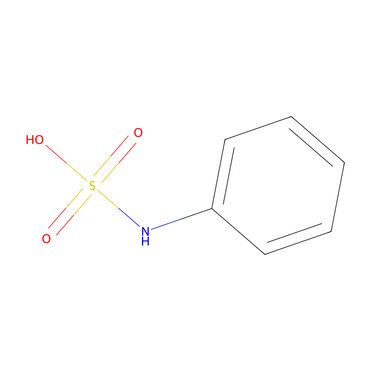 Phenylsulfamic acid molecular structure, CAS 3345-86-6
