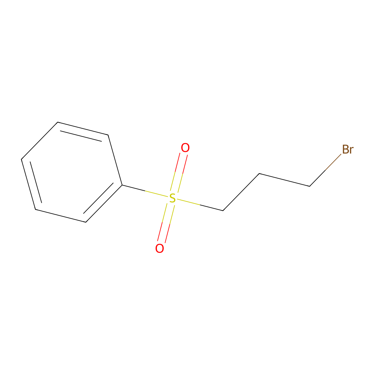 (3-Bromopropanesulfonyl)benzene molecular structure, CAS 33451-05-7