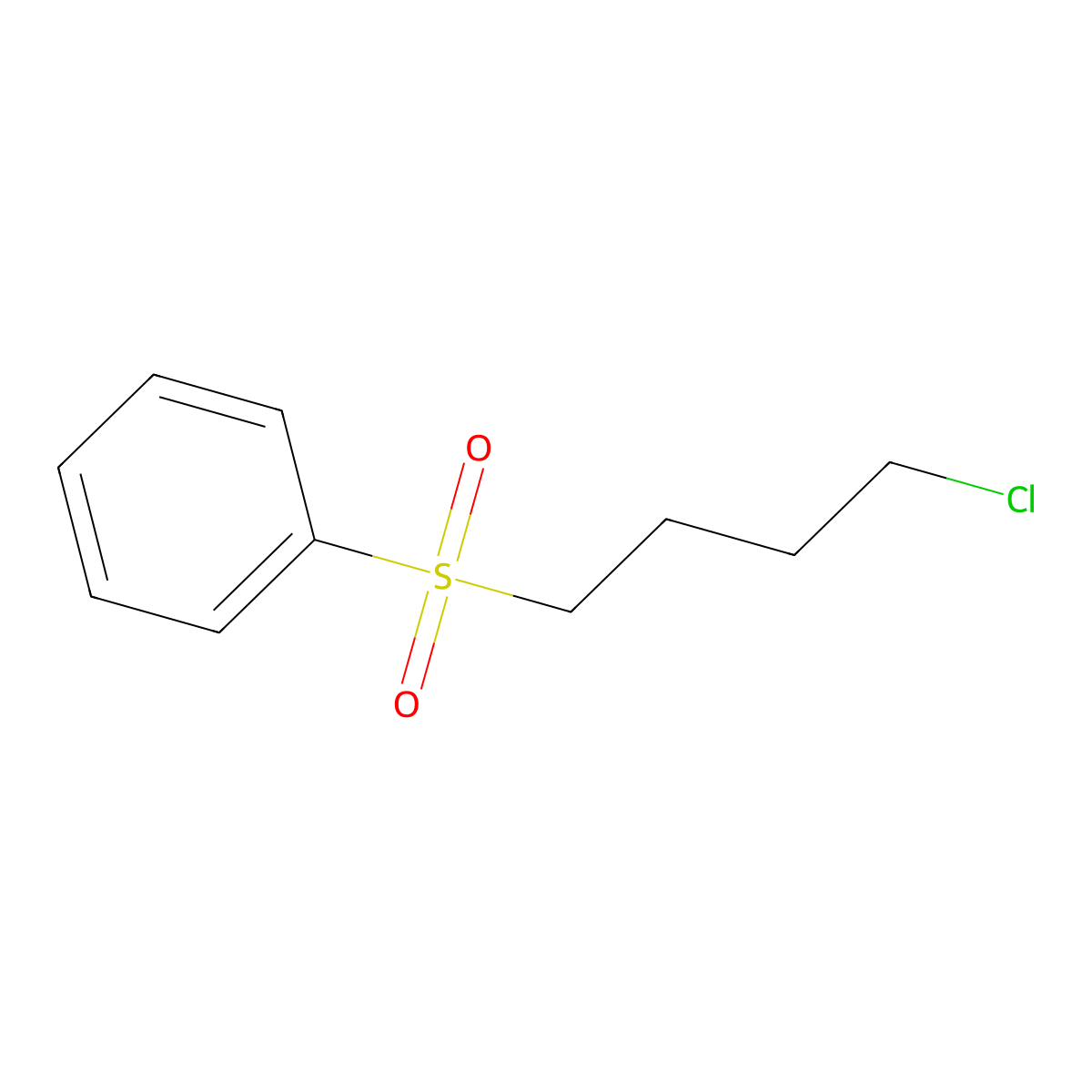 ((4-Chlorobutyl)sulfonyl)benzene molecular structure, CAS 33451-35-3