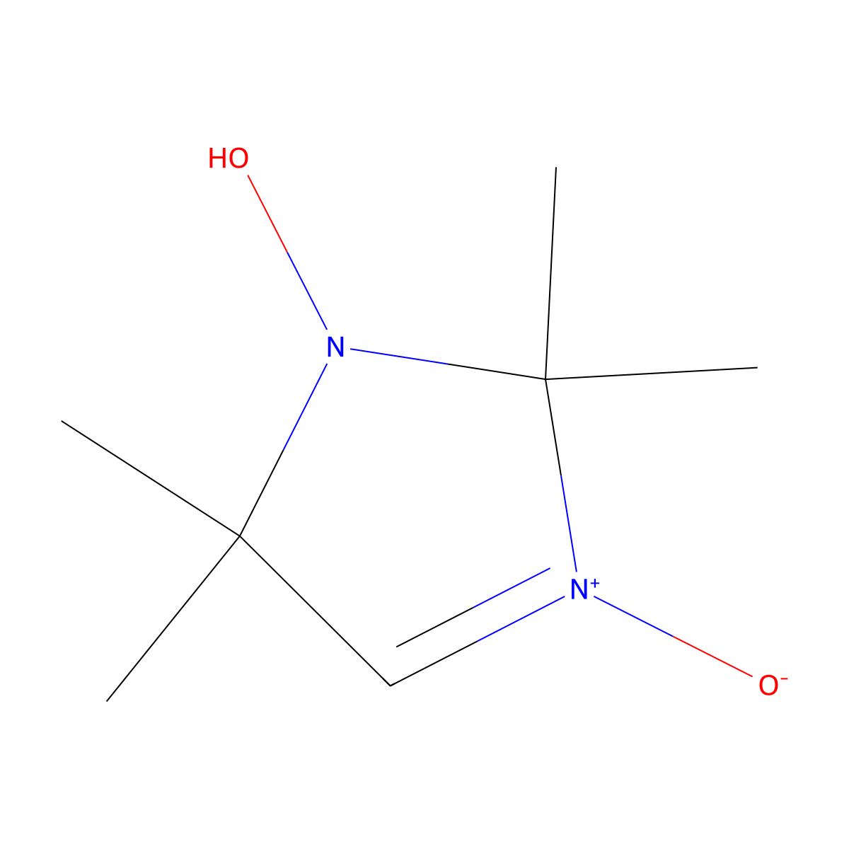 1-Hydroxy-2,2,5,5-tetramethyl-3-imidazoline-3-oxide molecular structure, CAS 33455-68-4