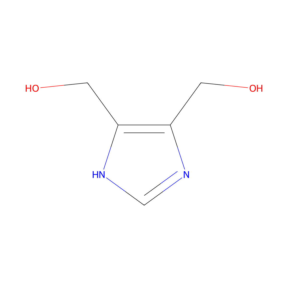 1H-Imidazole-4,5-dimethanol molecular structure, CAS 33457-48-6