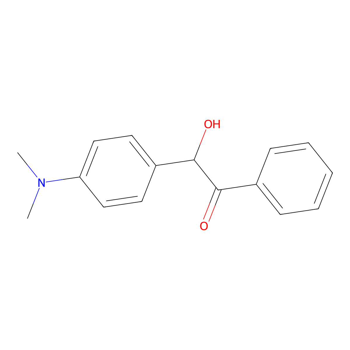 2-[4-(Dimethylamino)phenyl]-2-hydroxy-1-phenylethanone molecular structure, CAS 33458-29-6