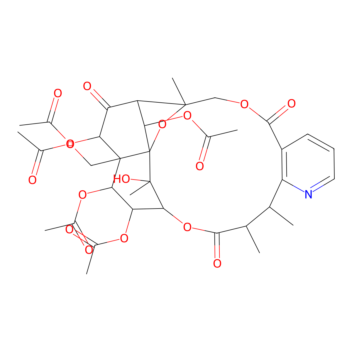 Evonine molecular structure, CAS 33458-64-9