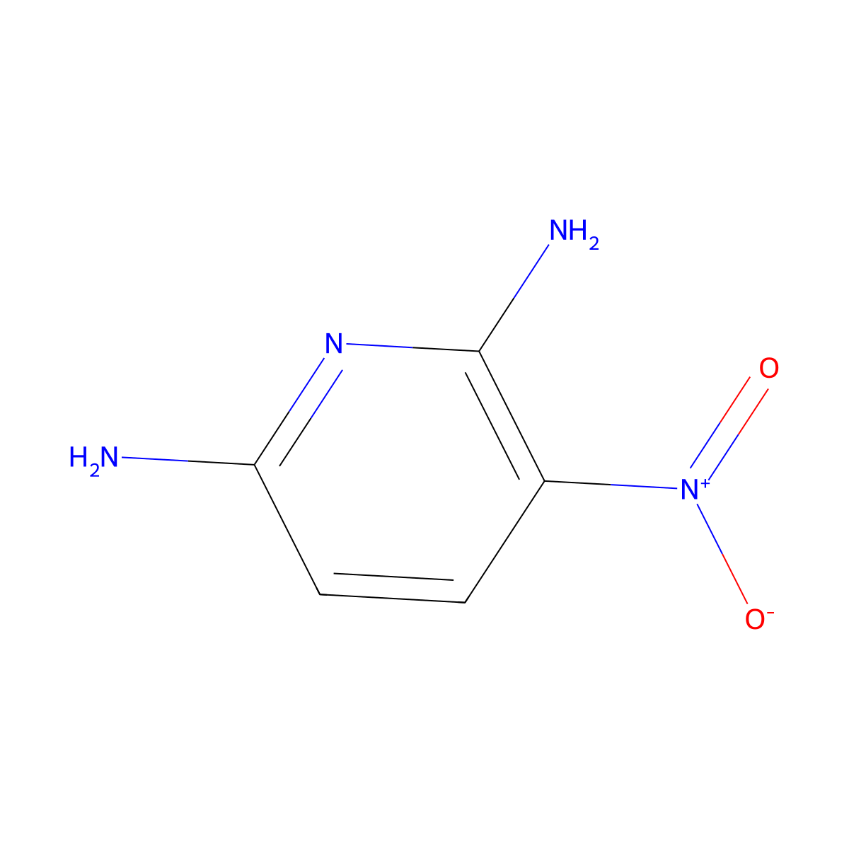 2,6-Diamino-3-nitropyridine molecular structure, CAS 3346-63-2