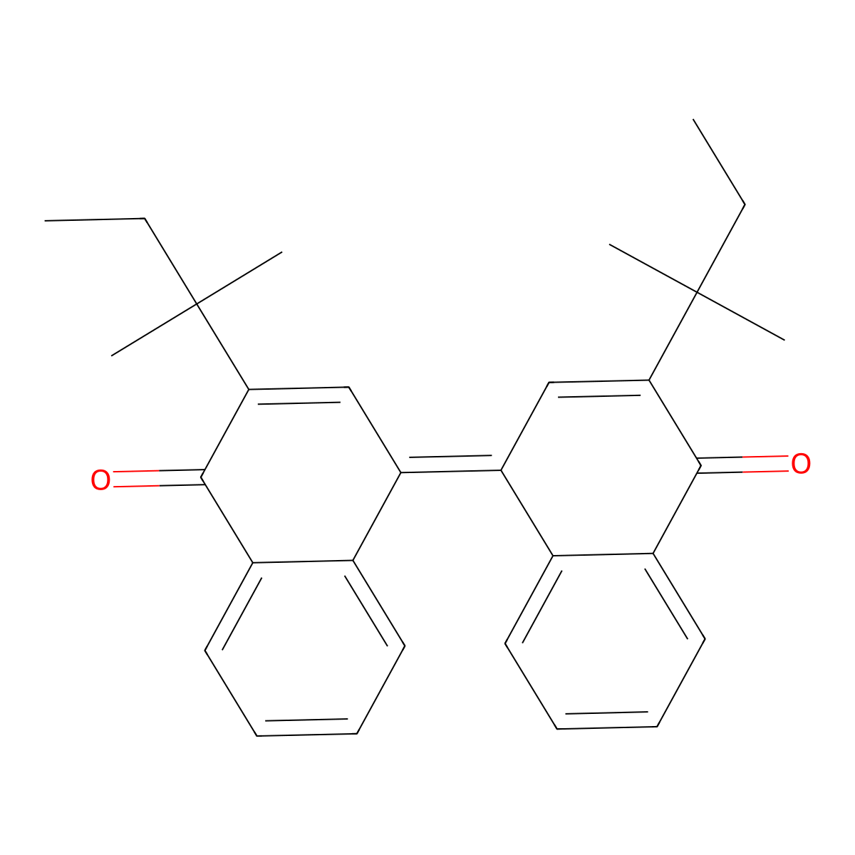 (4Z)-2-(2-methylbutan-2-yl)-4-[3-(2-methylbutan-2-yl)-4-oxonaphthalen-1-ylidene]naphthalen-1-one molecular structure, CAS 334634-19-4