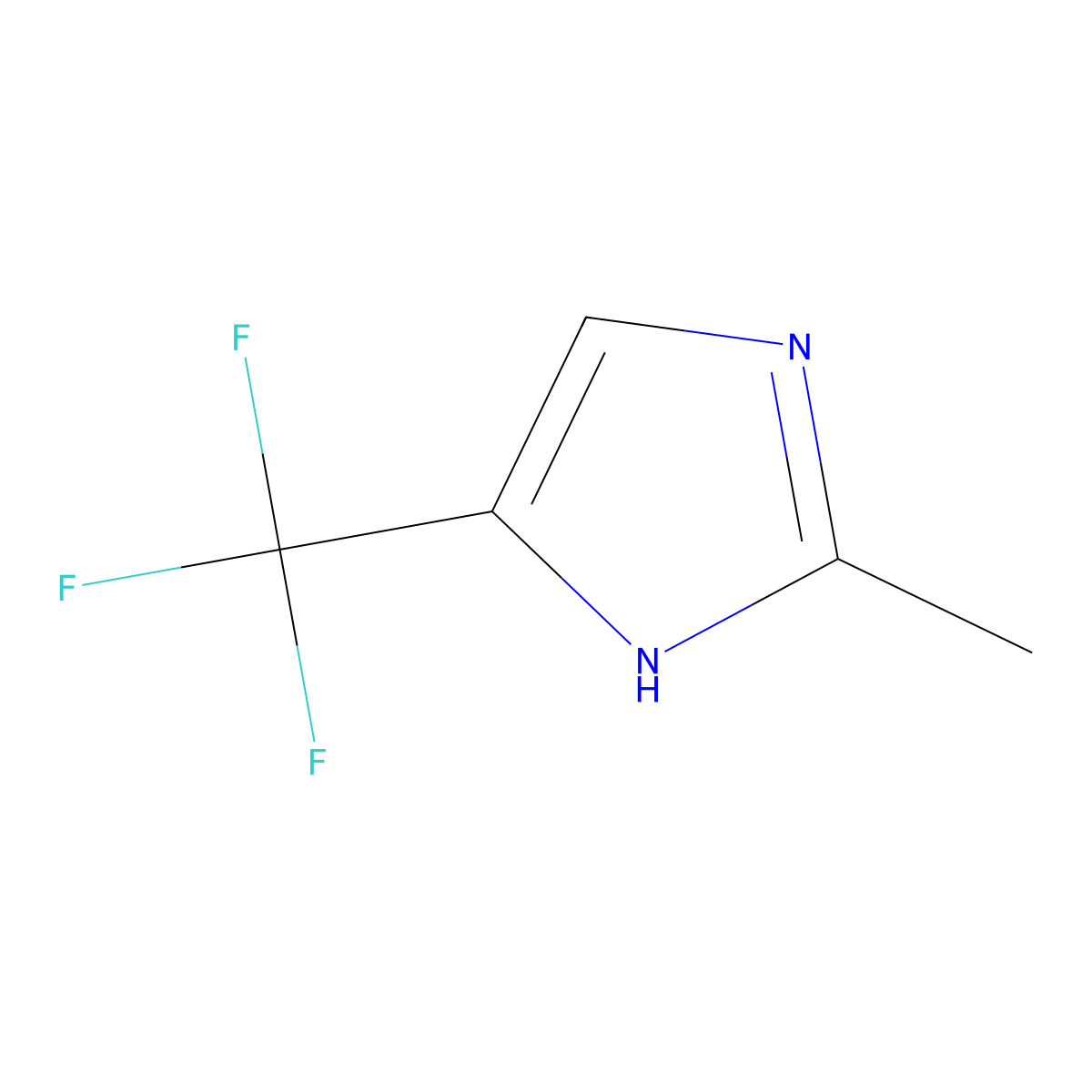 2-Methyl-5-(trifluoromethyl)-1H-imidazole molecular structure, CAS 33468-67-6