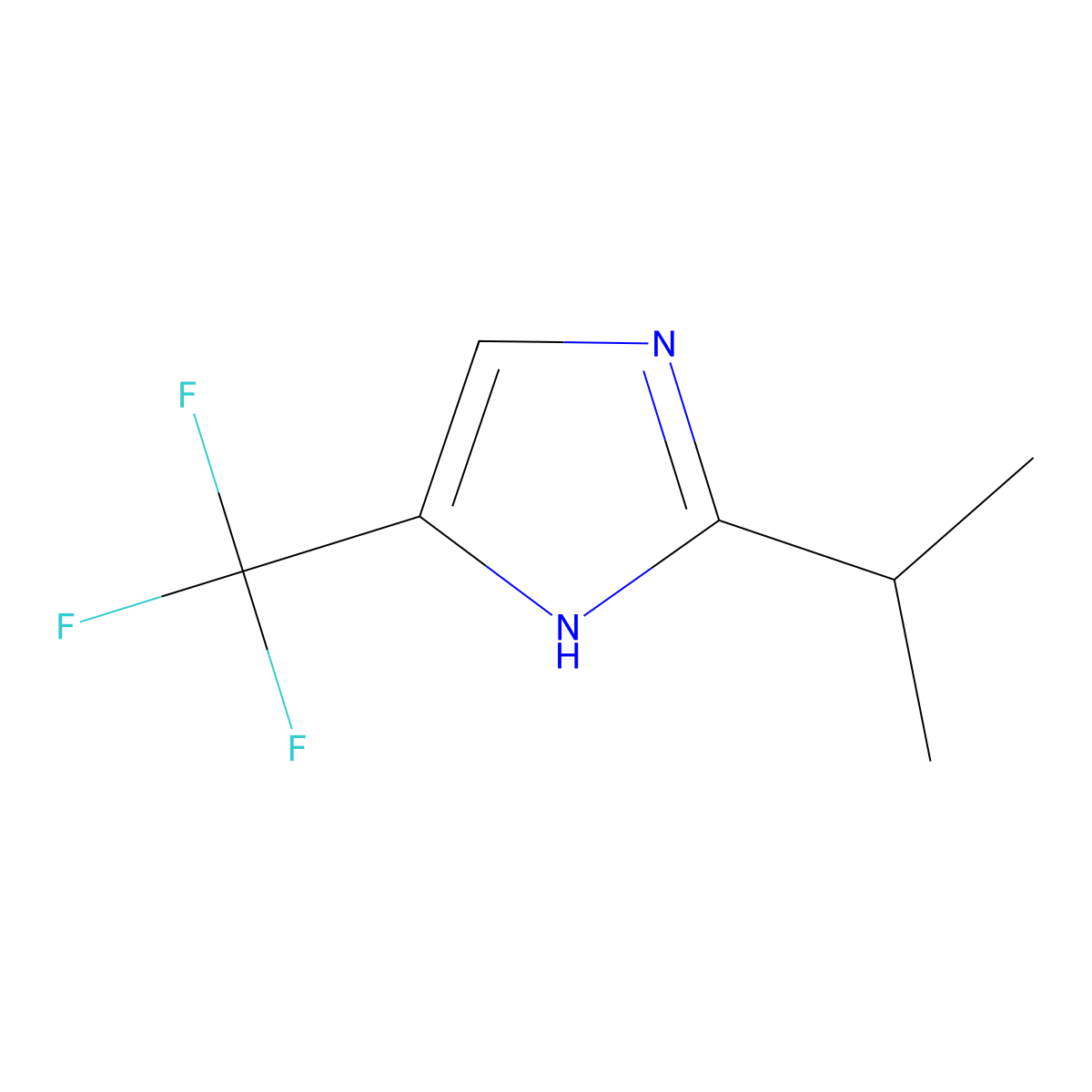 2-(Propan-2-yl)-5-(trifluoromethyl)-1H-imidazole molecular structure, CAS 33468-89-2