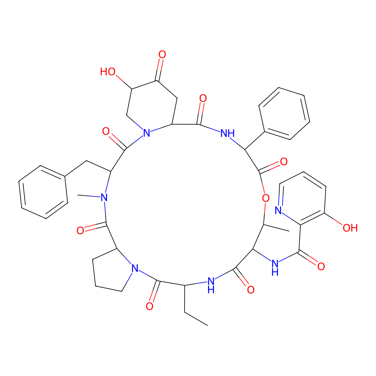 Virginiamycin S3 molecular structure, CAS 33477-39-3
