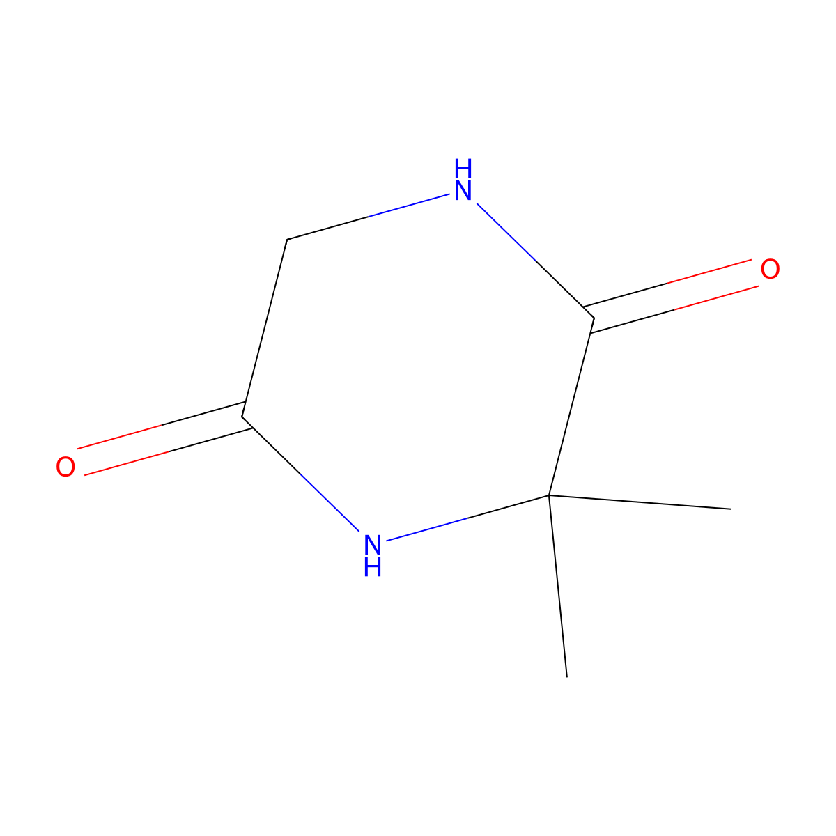3,3-Dimethylpiperazine-2,5-dione molecular structure, CAS 33477-74-6