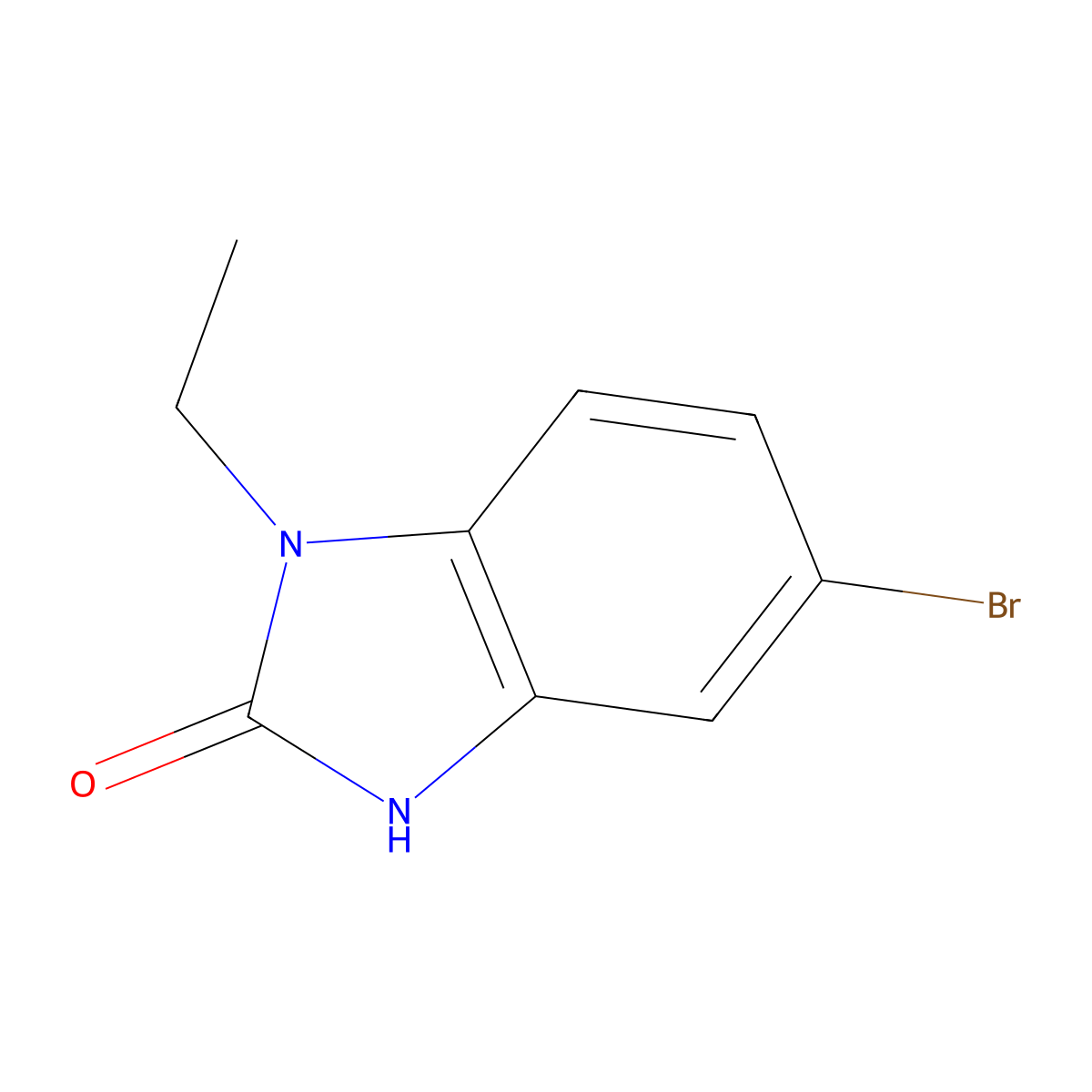 5-Bromo-1-ethyl-1,3-dihydro-benzoimidazol-2-one molecular structure, CAS 334829-57-1