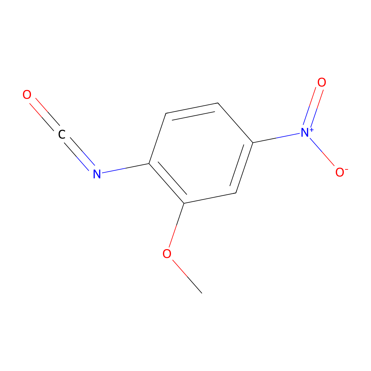 1-Isocyanato-2-methoxy-4-nitrobenzene molecular structure, CAS 33484-67-2