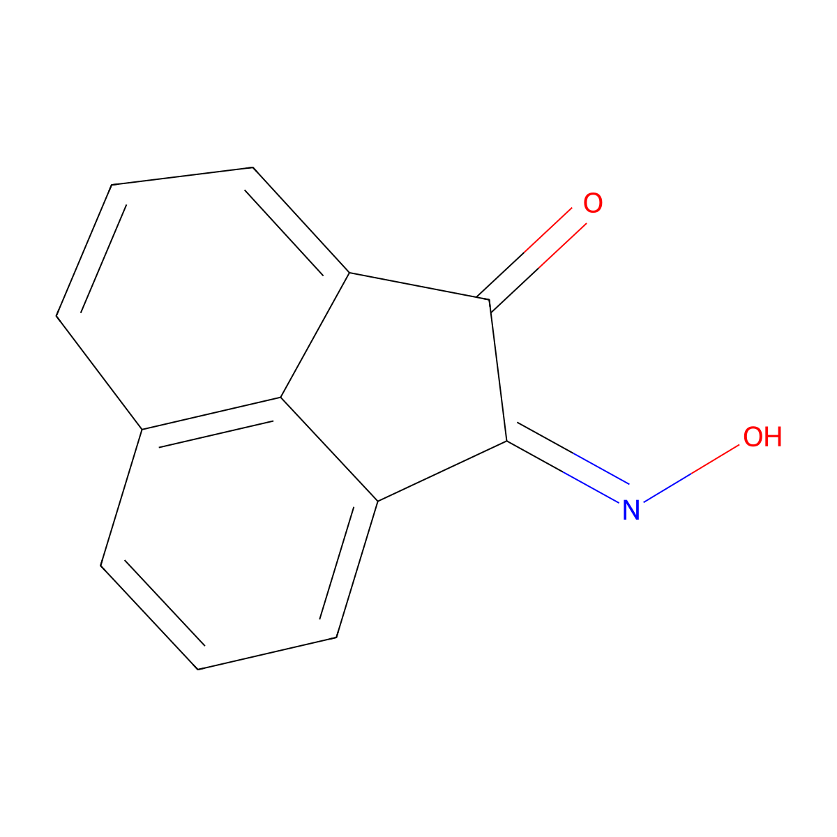 1,2-Acenaphthylenedione, monooxime molecular structure, CAS 33489-49-5