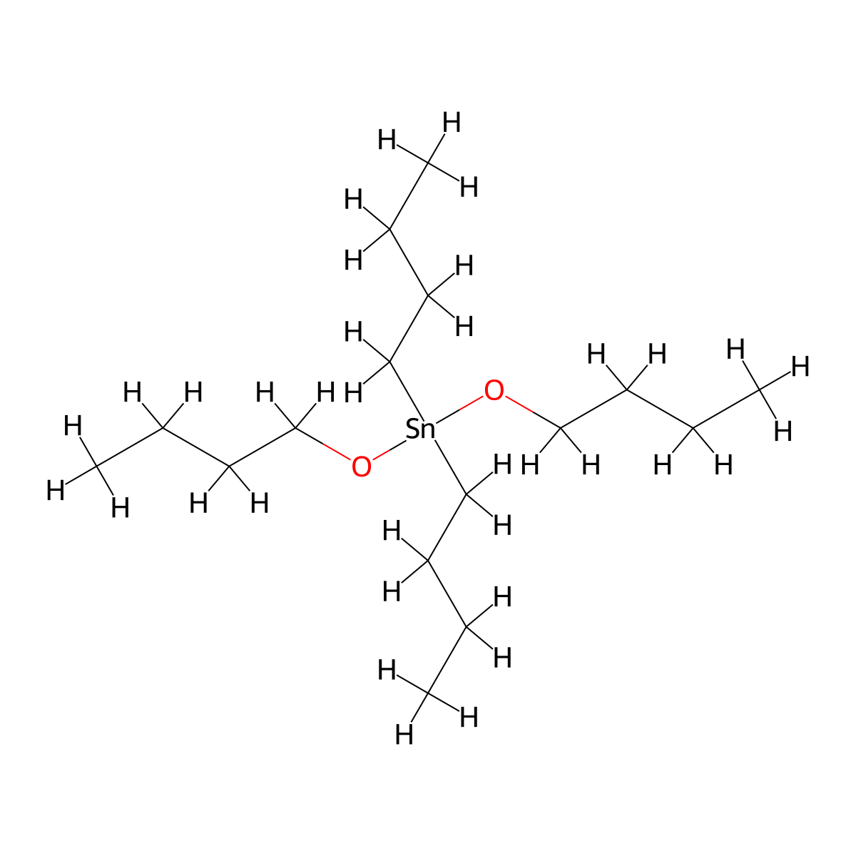 Stannane, dibutoxydibutyl- molecular structure, CAS 3349-36-8