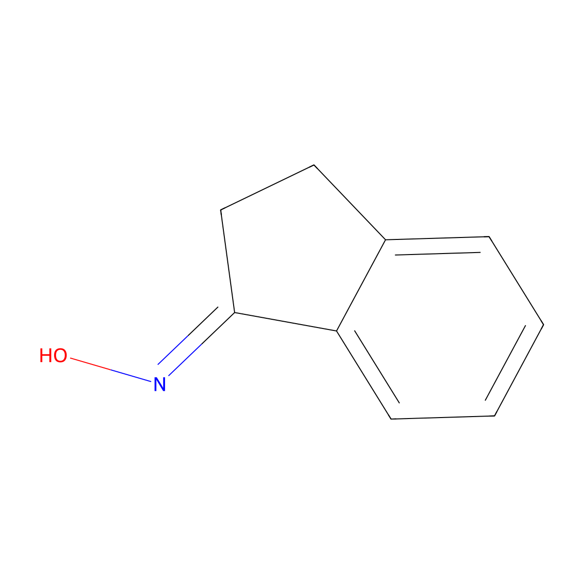 2,3-Dihydro-1H-inden-1-one oxime molecular structure, CAS 3349-60-8
