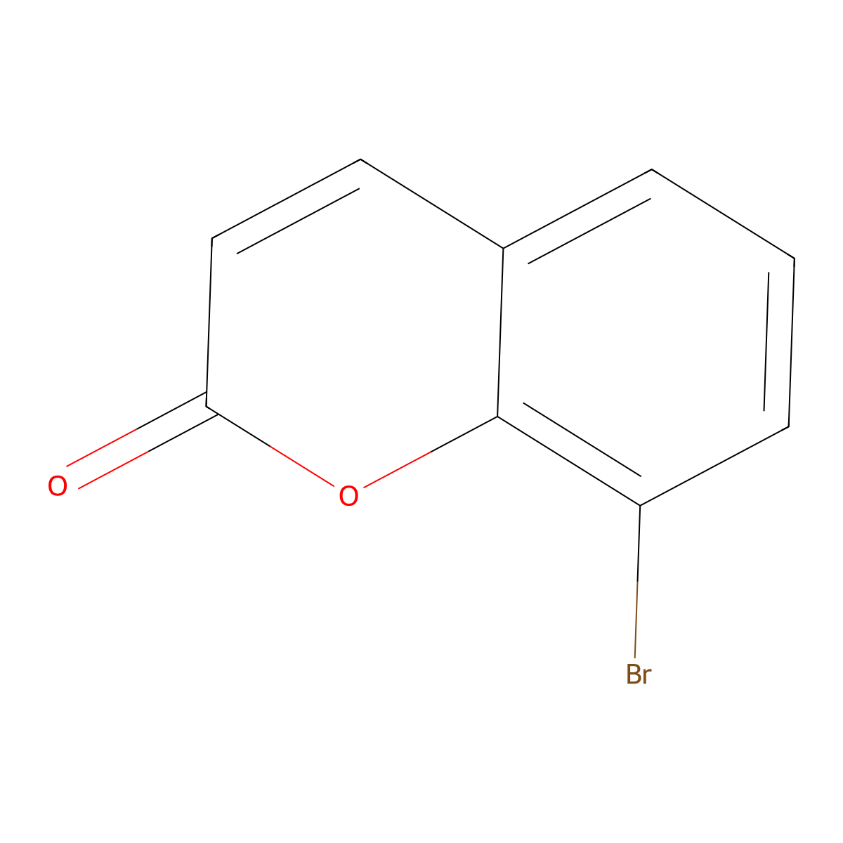 8-Bromo-2H-1-benzopyran-2-one molecular structure, CAS 33491-30-4