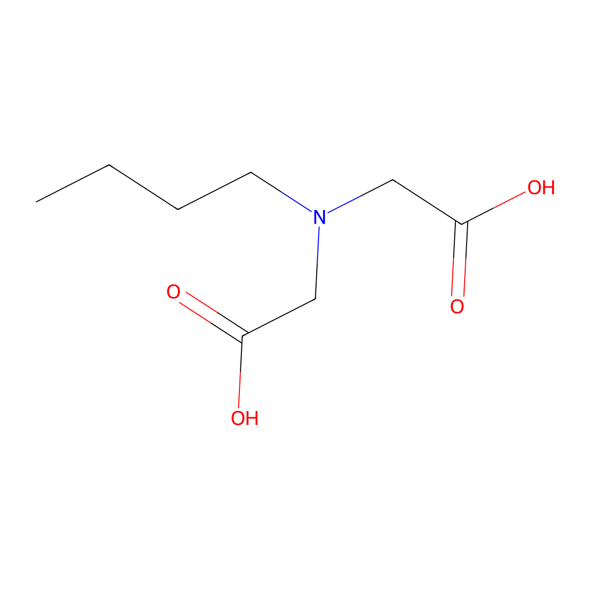 2,2'-(Butylazanediyl)diacetic acid molecular structure, CAS 33494-68-7