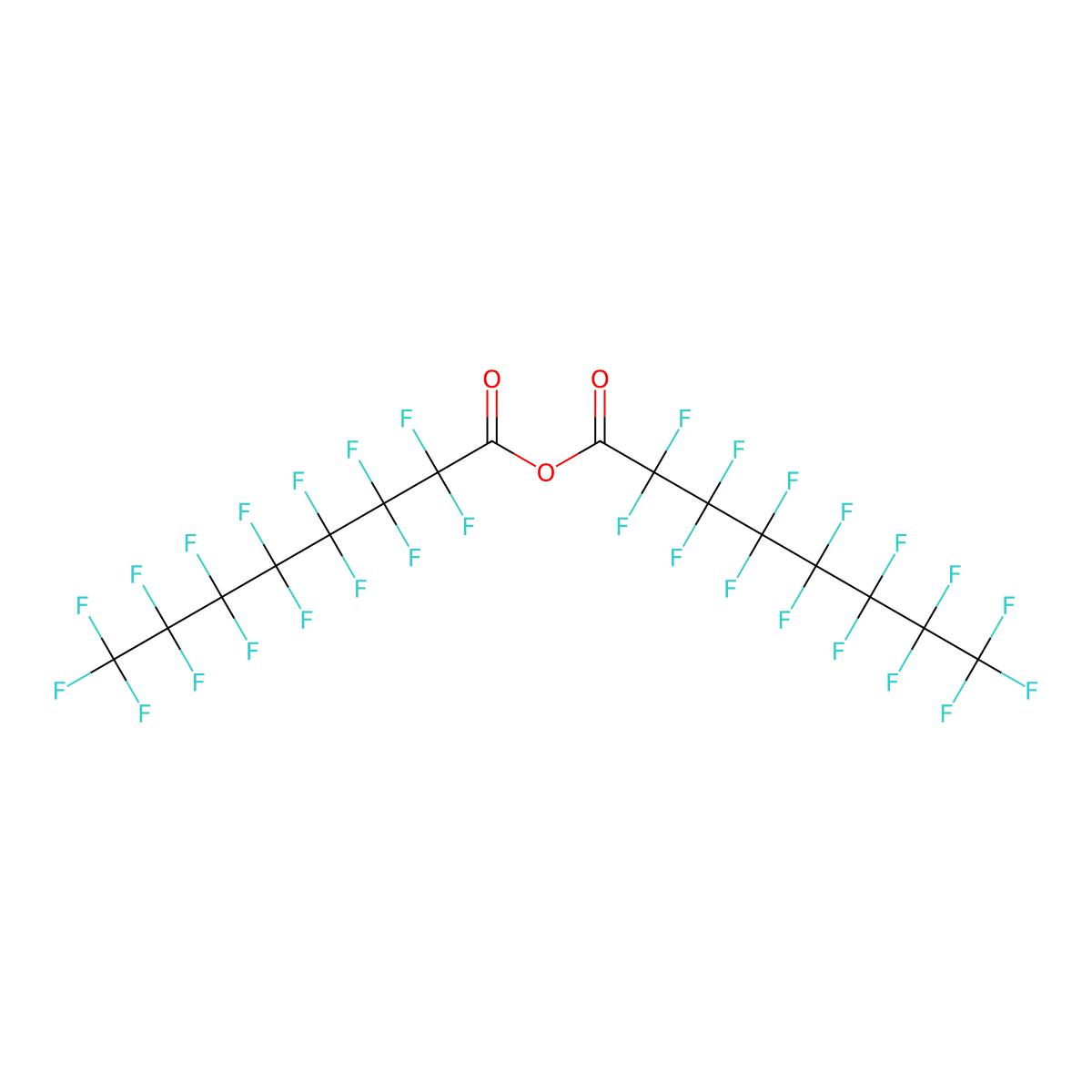 Perfluorooctanoic anhydride molecular structure, CAS 33496-48-9
