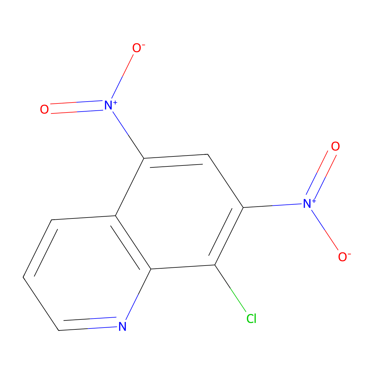 8-Chloro-5,7-dinitroquinoline molecular structure, CAS 33497-91-5