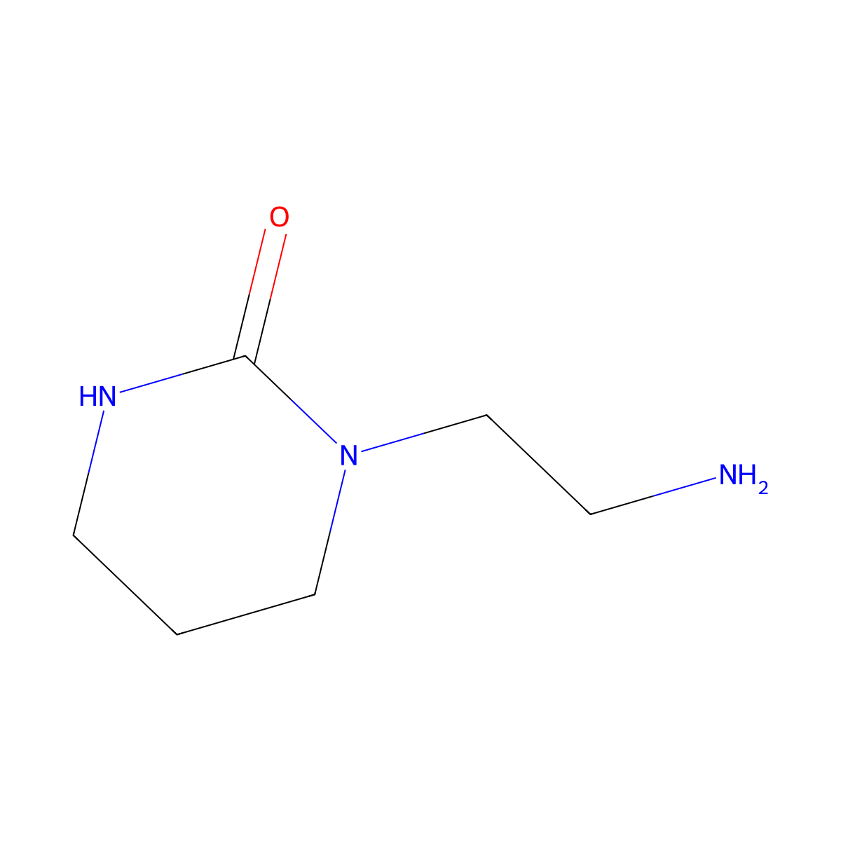 1-(2-Aminoethyl)-1,3-diazinan-2-one molecular structure, CAS 334971-95-8