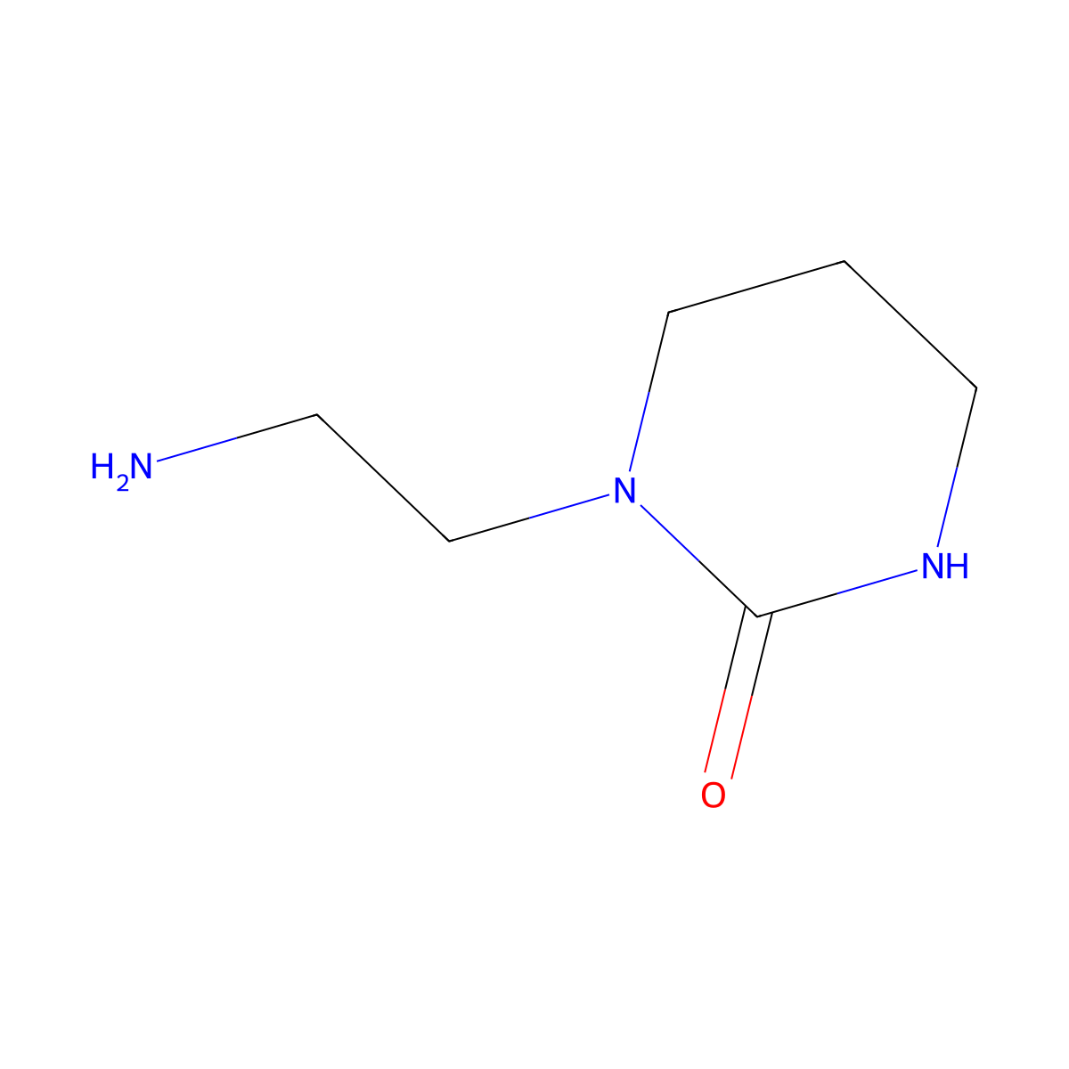 1-(2-Aminoethyl)-1,3-diazinan-2-one molecular structure, CAS 334971-95-8