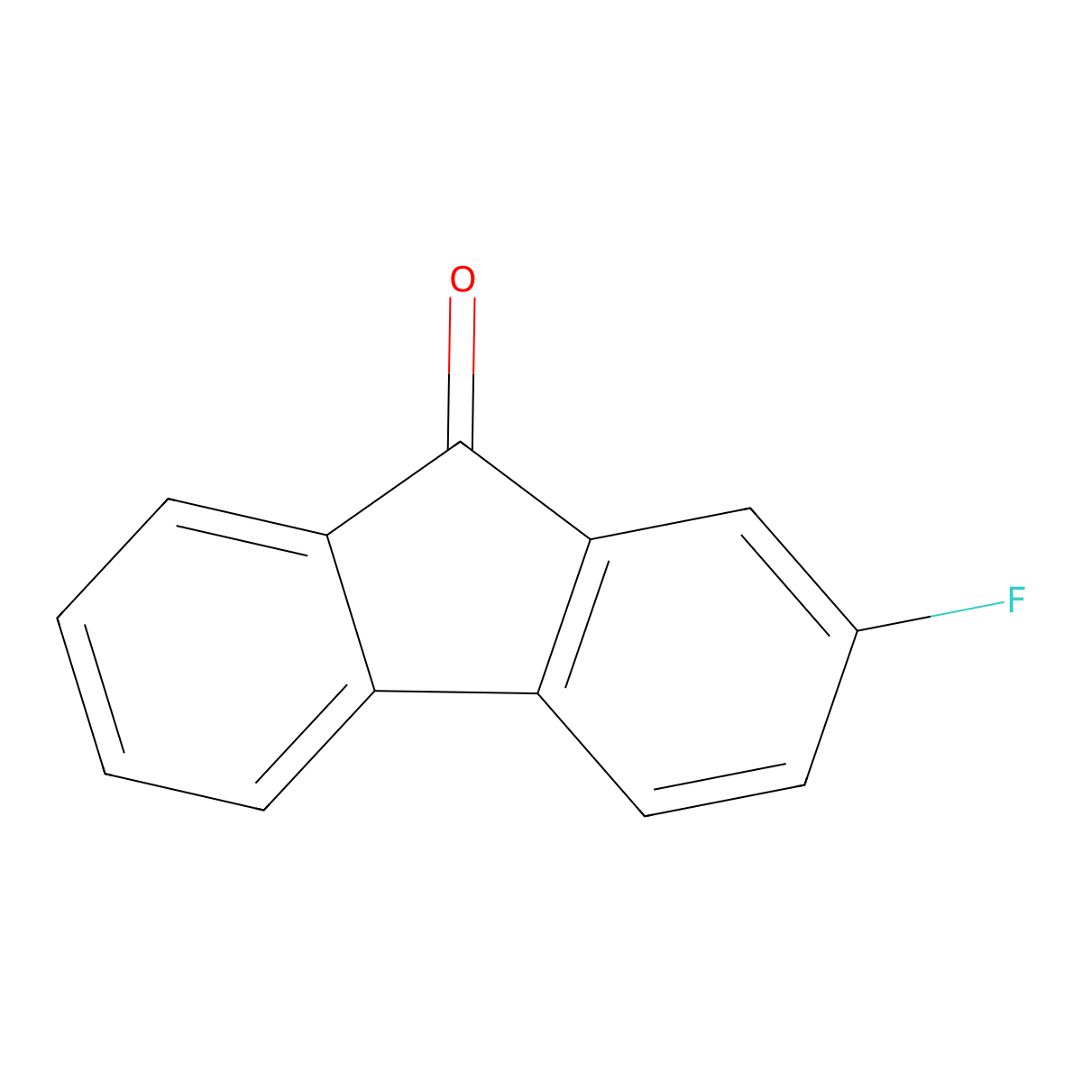 9H-Fluoren-9-one, 2-fluoro- molecular structure, CAS 334973-78-3