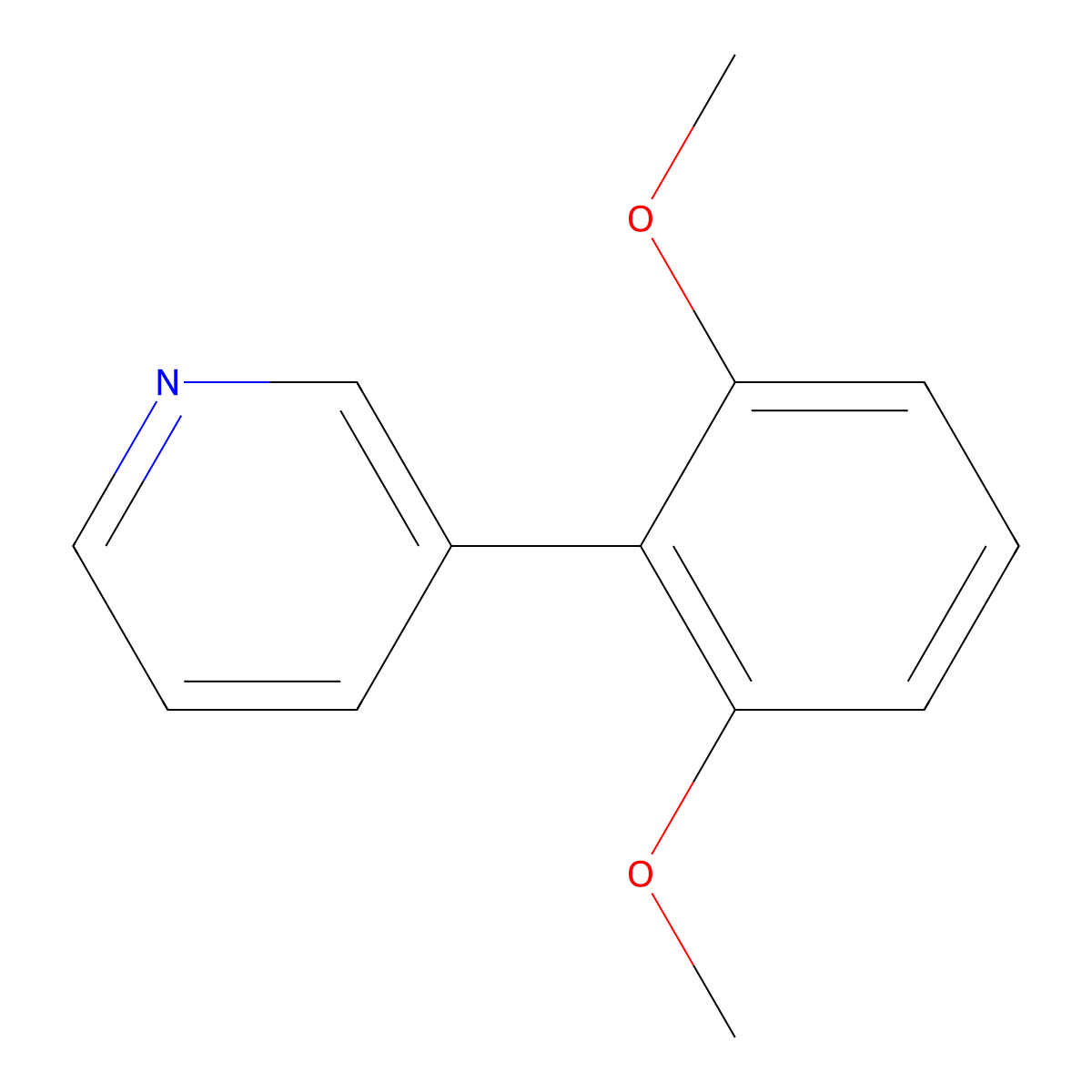 3-(2,6-Dimethoxyphenyl)pyridine molecular structure, CAS 334977-38-7