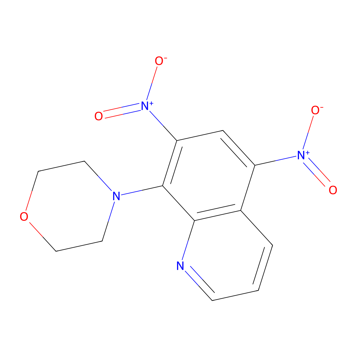 4-(5,7-Dinitroquinolin-8-yl)morpholine molecular structure, CAS 33498-01-0