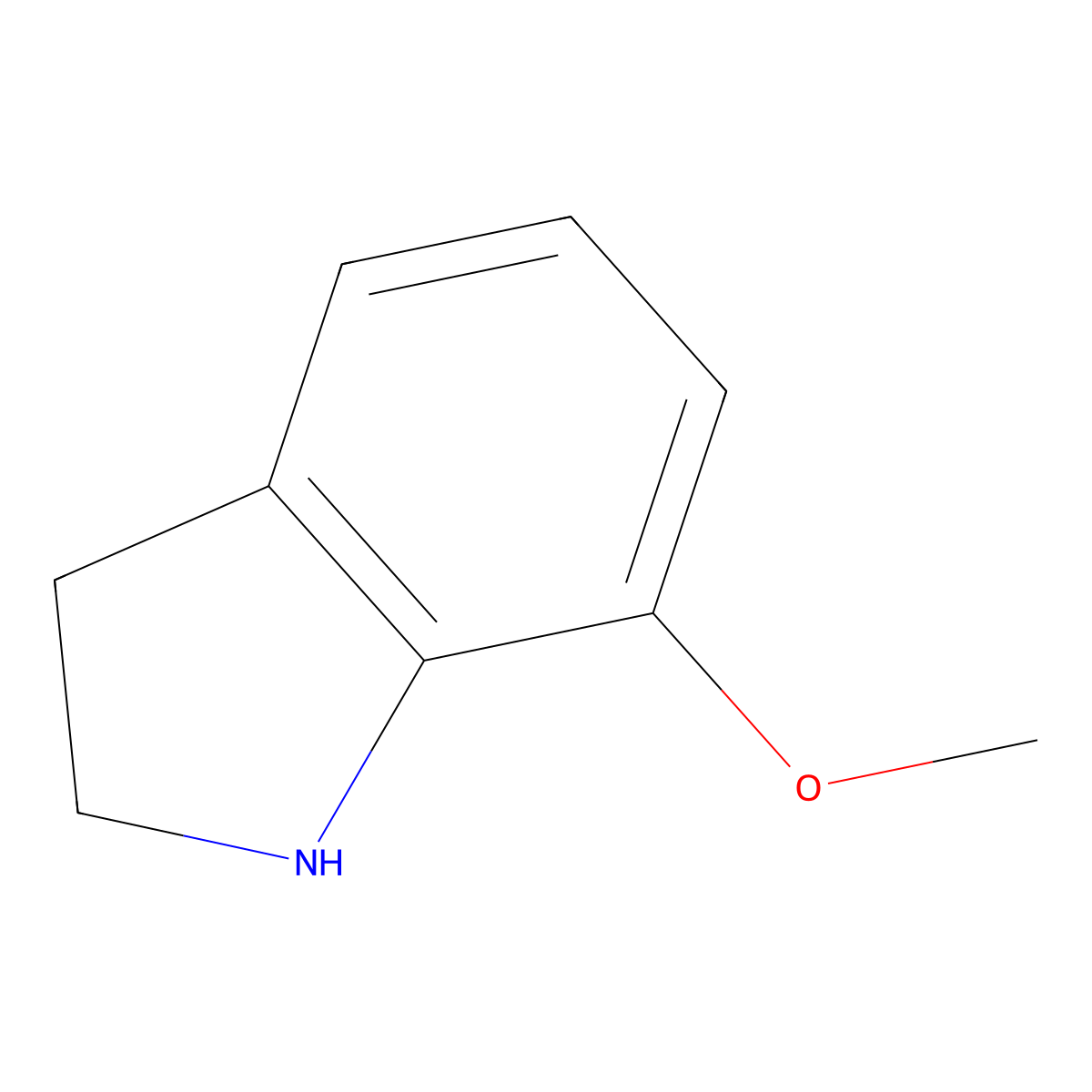 7-Methoxy-2,3-dihydro-1H-indole molecular structure, CAS 334986-99-1