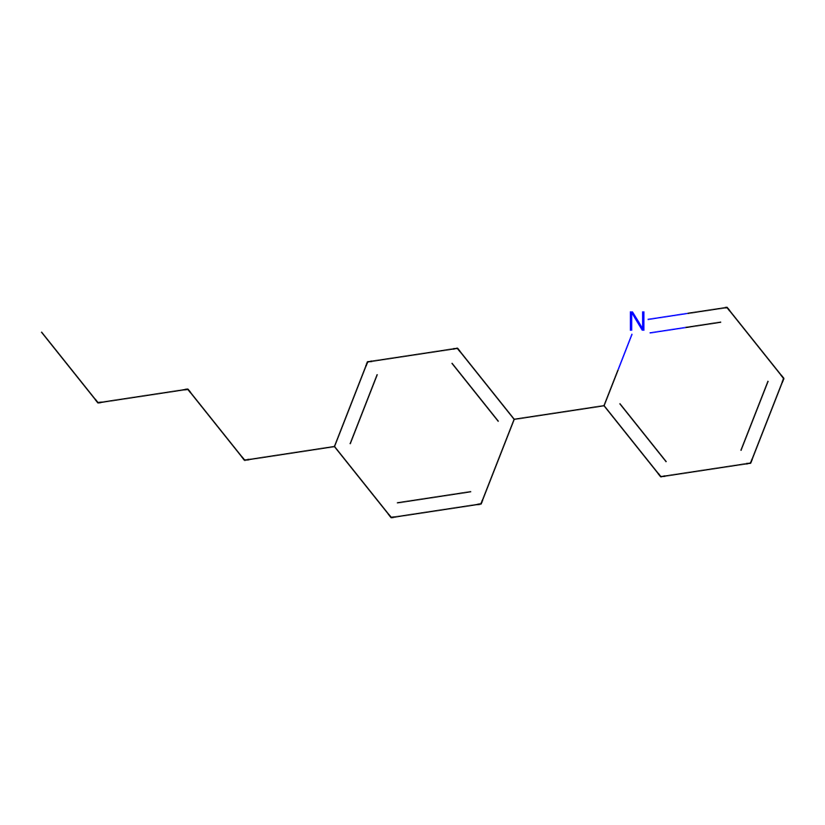 2-(4-Butylphenyl)pyridine molecular structure, CAS 334988-37-3